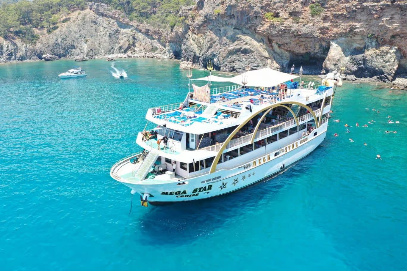 From Antalya: Full-Day Boat Tour with Lunch and Foam Party - 0
