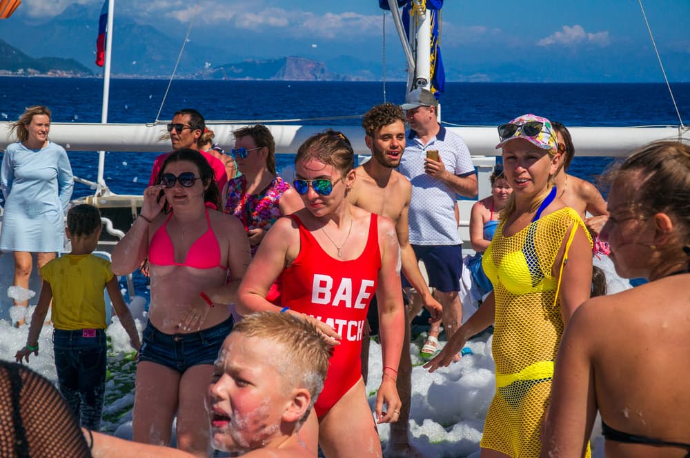 From Antalya: Full-Day Boat Tour with Lunch and Foam Party - 3